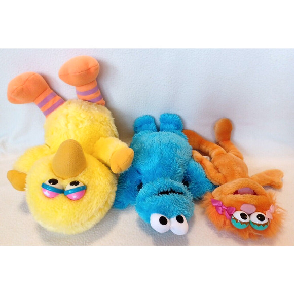 Lot of (3) Sesame Street Characters Big Bird, Zoe, & Cookie Monster Plush - Picture 6 of 16